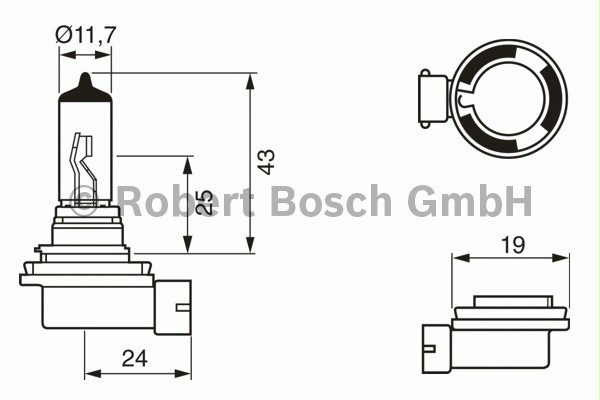 Spuldze Bosch 1987302084  H11 12V 55W