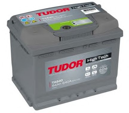 Akumulators Tudor High Tech TA640 12V 64Ah 640A -+ 242x175x190