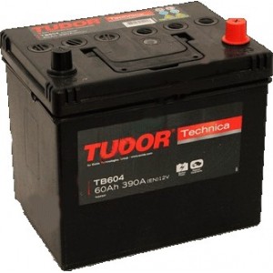 Akumulators Tudor Tehnica TB604 12V 60Ah 480A -+ 230x172x220