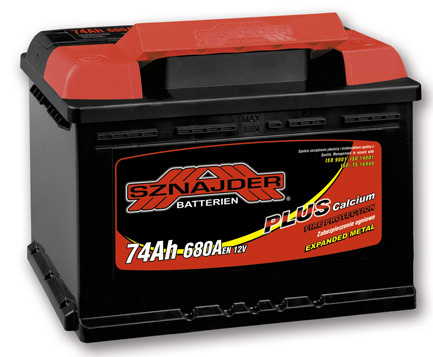 Akumulators Sznajder SZ57414L 12V 74Ah 680A +- 275x175x190