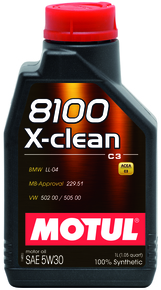 eļļa Motul 8100 X-clean 5W30 1L ACEA C3 API SM/CF