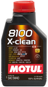 eļļa Motul 8100 X-clean 5W40 5L ACEA C3 API SN/CF