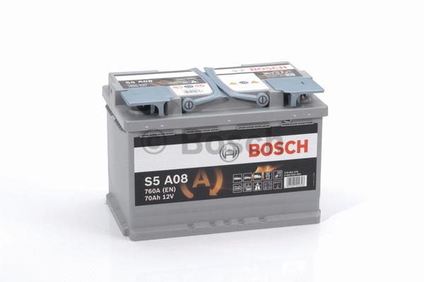 Akumulators Bosch S5A08 12V  70Ah 760A 0092S5A080 -+ 278x175x190mm  AGM