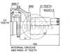 granāta OJ-0664 HYNDAI CV JOINT