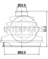 Put.gumija BT-98 22x82x83    SPI26037