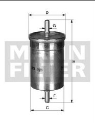 degvielas filtrs WK614/46 WF8373