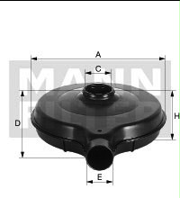 gaisa filtrs MANN C2356/5