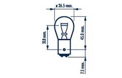 Spuldze 17881 P21/4W 12V BAZ15D