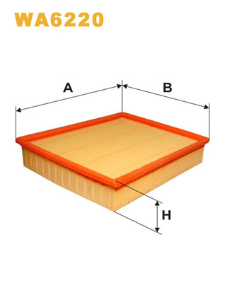 gaisa filtrs gaisa WA6220=WA6239 LX422 LX448 LX662 C26168
