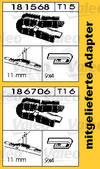 Logu tīrītāju slotiņa SWF116191 550MM līkā