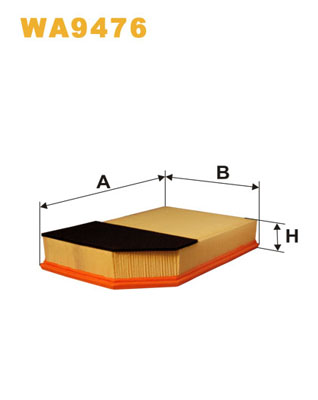 gaisa filtrs WA9476 C33194  B2V024PR