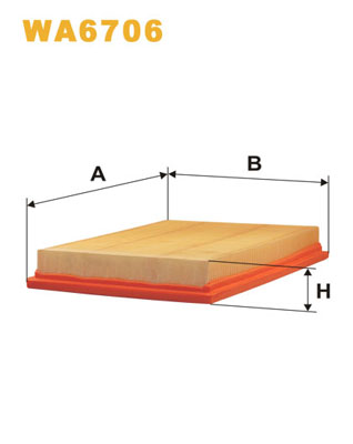 gaisa filtrs WA6706,K729