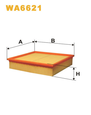 gaisa filtrs WA6621 WA6308