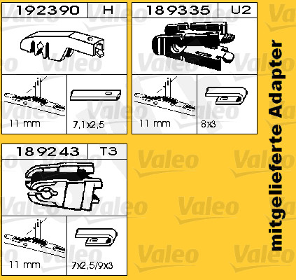 Logu tīrītāju slotiņa SWF116181 380MM