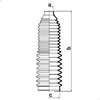 stūres meh. labā putekļu gumija 83657  Audi A4   17x54x190mm gumijas