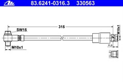 bremžu šļauka 83.6241-0316.3