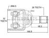 GRANĀTA IJ-6020 =14-016020 Ford Mondeo 93-00 26/40/32