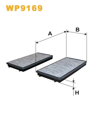 Filtrs WP9169 komplekts 2 gab.