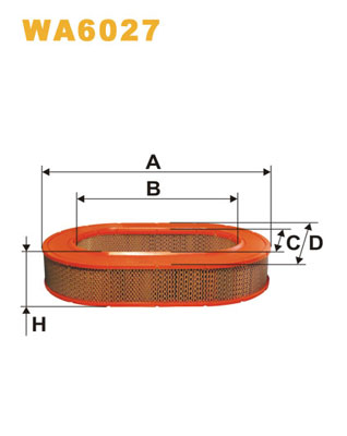 gaisa filtrs WA6027 LX86 C37145