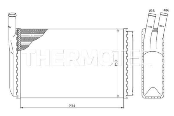 Salona apsildes radiators D6W003TT