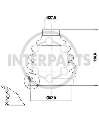 PU.GUMIJA BT-268 27.5X82X110