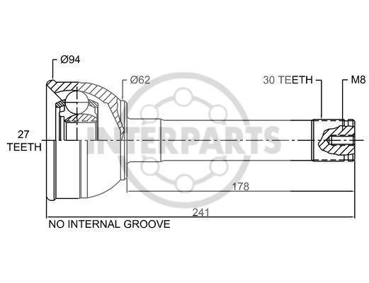 Granāta OJ-0221 151217 21009 GI-211 Toyota Land Cruiser 84-96 ; 4 Runner 88-91 ; Hilux 89-95