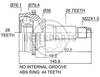 Granāta OJ-0451 151473 21198 Mazda 323 1.3; 1.5; 1.6 98-03 abs