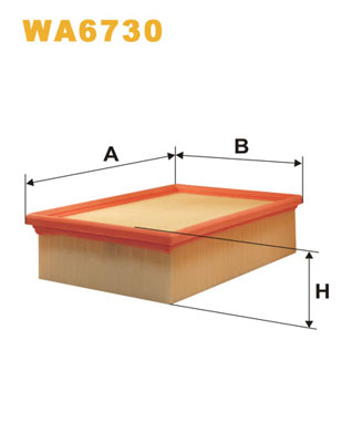 gaisa filtrs gaisa WA6730 MD9750 B2P035PR C25117