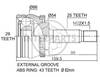 Granāta OJ-0636 21747 Mitsubishi Carisma 95-00 abs43 25/54/29