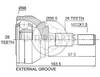 Granāta OJ-1736 20930 Volvo 850 93-96 V70,S70,C70 97-98  26/56.5/28