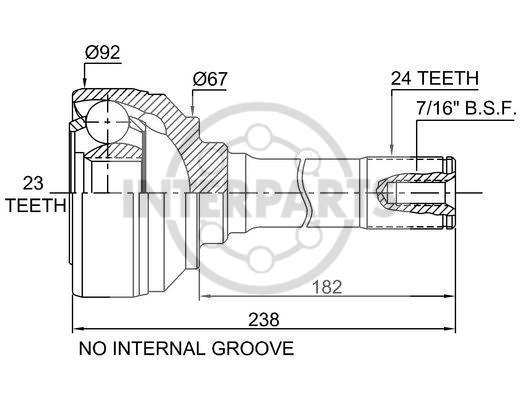 GRANĀTA OJ-1651 Land Rover 90,110, Defender 86-94 24/67/23