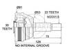 Granāta OJ-1723 151190 23675 VW Polo,Lupo 94-05 Seat Arosa 97-- 22/53/30