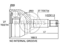 Granāta OJ-0618 12-080618 21176 GI-527 Mitsubishi Pajero 90-00 ; Diamante,Sigma 90-96 27/60/27