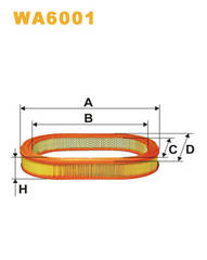 FILTRS WA6001 LX78 C3975