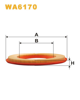gaisa filtrs WA6170--- LX91 C3555 -1