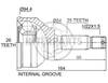 Granāta OJ-0616 151130 Mitsubishi Diamante 90-95 ; Hyundai Sonata 93-98 25/54/26