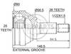 Granāta OJ-1315 151025 20271 Audi 80 85-86; 100 83-90; SAAB 9000 84-93 26/56.5/25