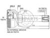 Granāta OJ-1699  LandRover Defender 94--; Discovery 94-99 ; Range Rover 80 --  abs60 24/67/32