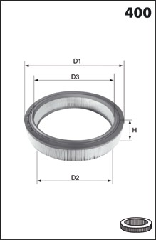 gaisa filtrs EL3189 (LX216)