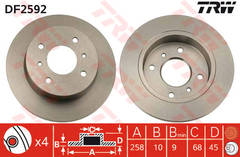 Bremžu disks LUC DF2592