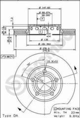 BR.DISKI 15-5734X 100.1210.00