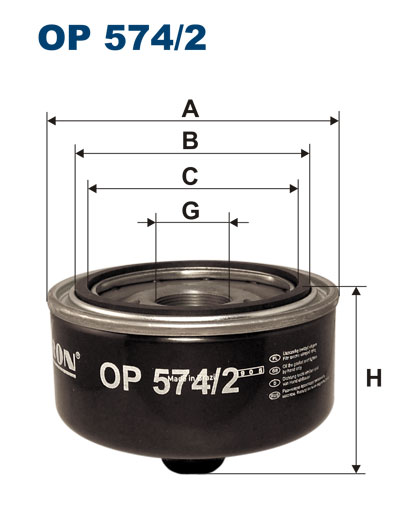 Filtrs OP574/2  WL7414  OC404 W1323