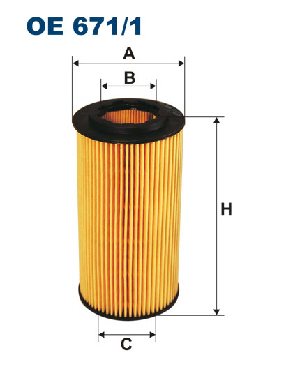 filtrs OE671/1 OX379D HU719/6x WL7404