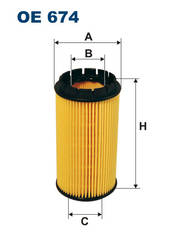 FILTRS OE674 W66 H66 L140 HU718X WL7412