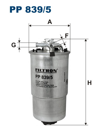 degvielas filtrs PP839/5  WF8269