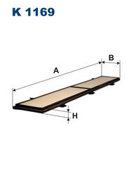 Filtrs filtrs K1169 LA248 CU8430