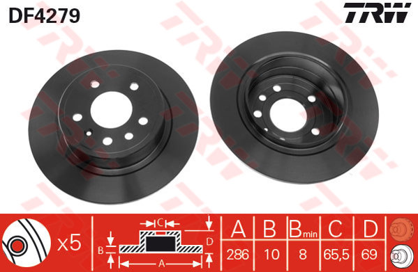 Bremžu disks DF4279