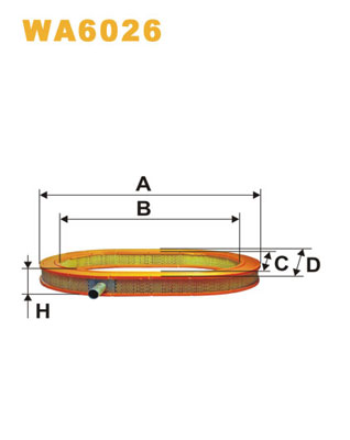 gaisa filtrs WA6026