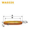 gaisa filtrs WA6026