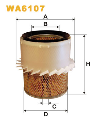 gaisa filtrs WA6107